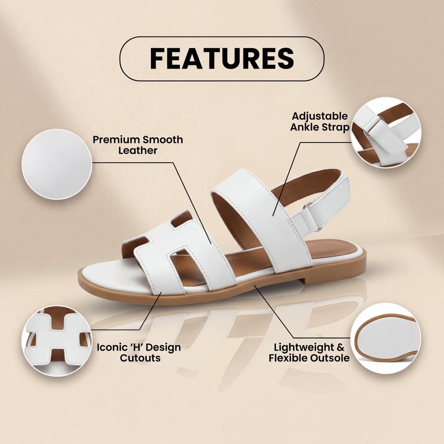 Vintage Inspired Orthopedic Sandals
