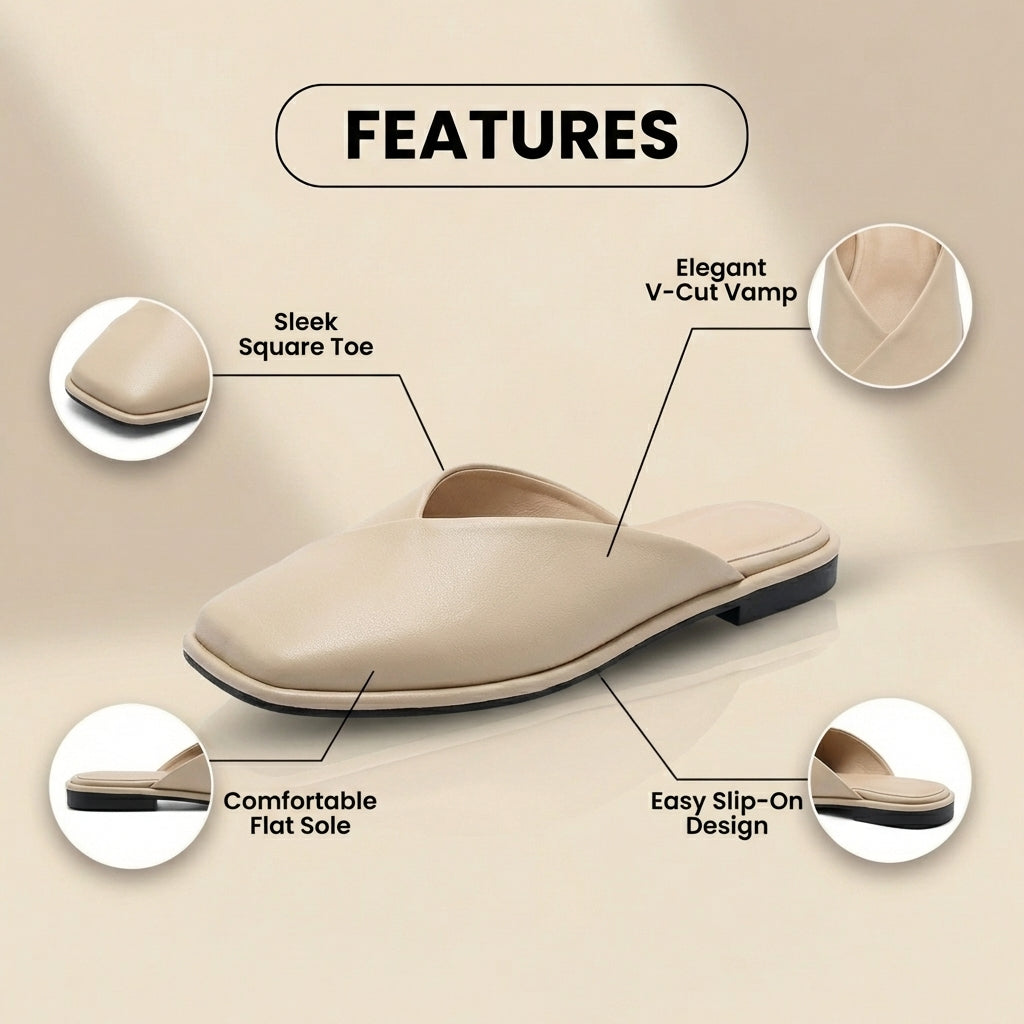 Vintage Inspired Orthopedic Mules