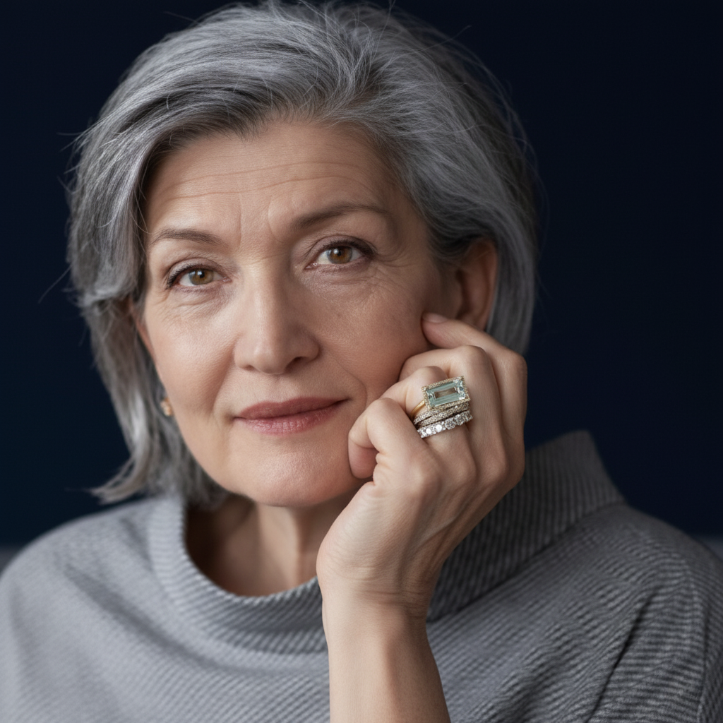 Delikatny rzemieślniczy Srebrny Komplet