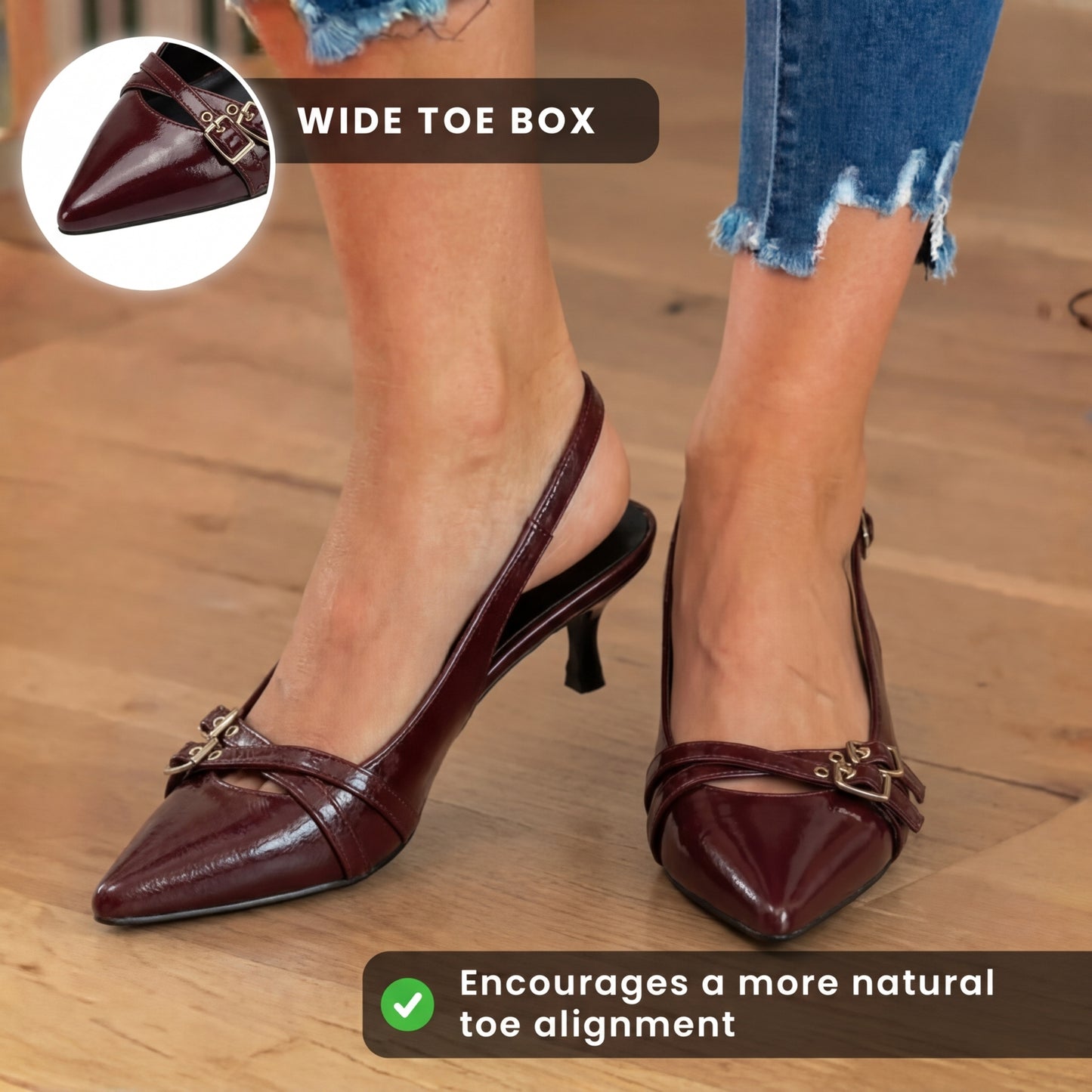 Classic Orthopedic Heels with Timeless Style