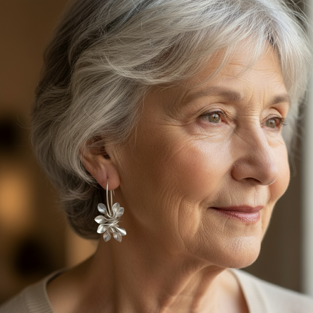 Czarujący Srebrny Kolczyk na każdą okazję