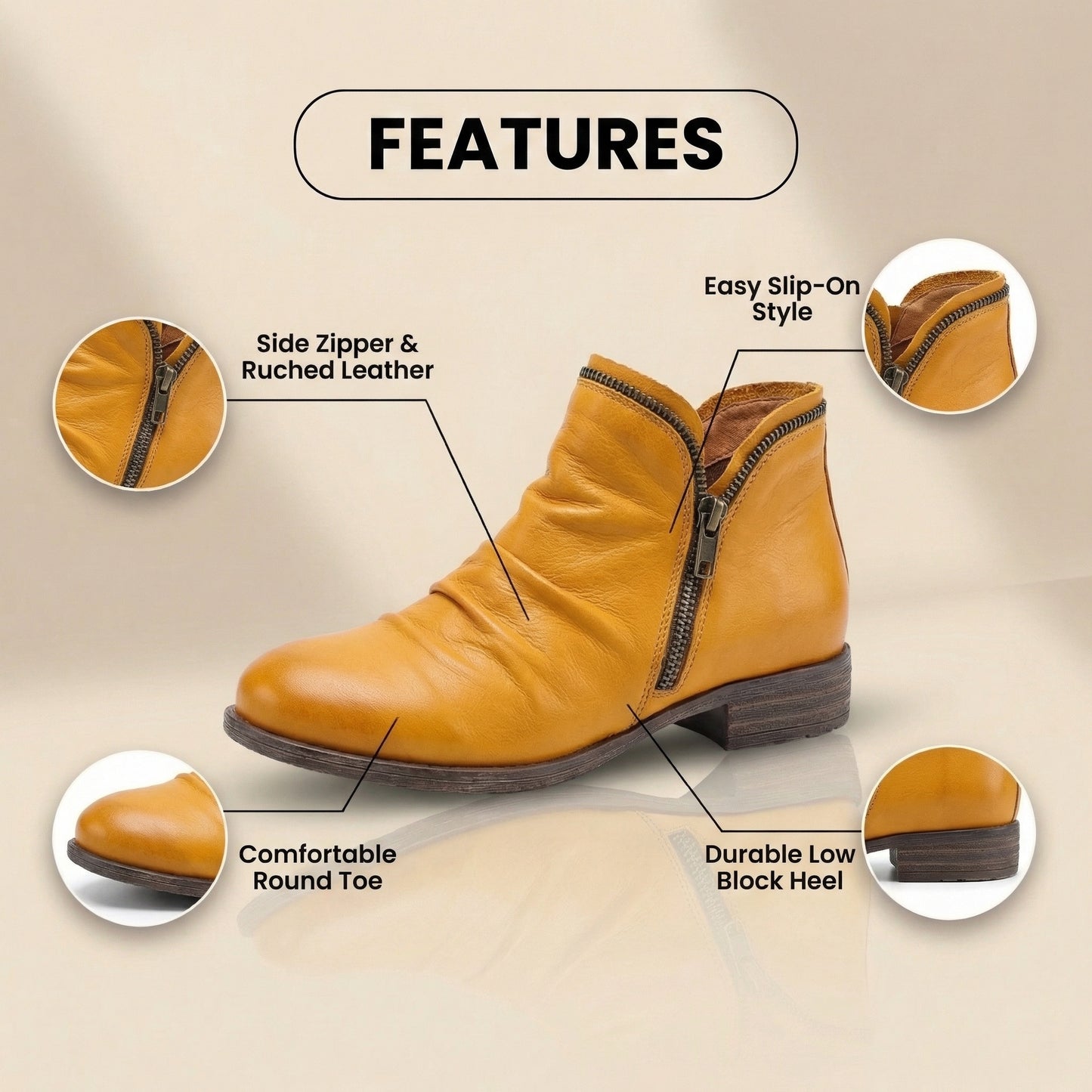Classic Orthopedic Boots with Timeless Style