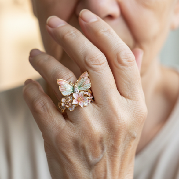 Czarujący Złoty Pierścionek na każdą okazję