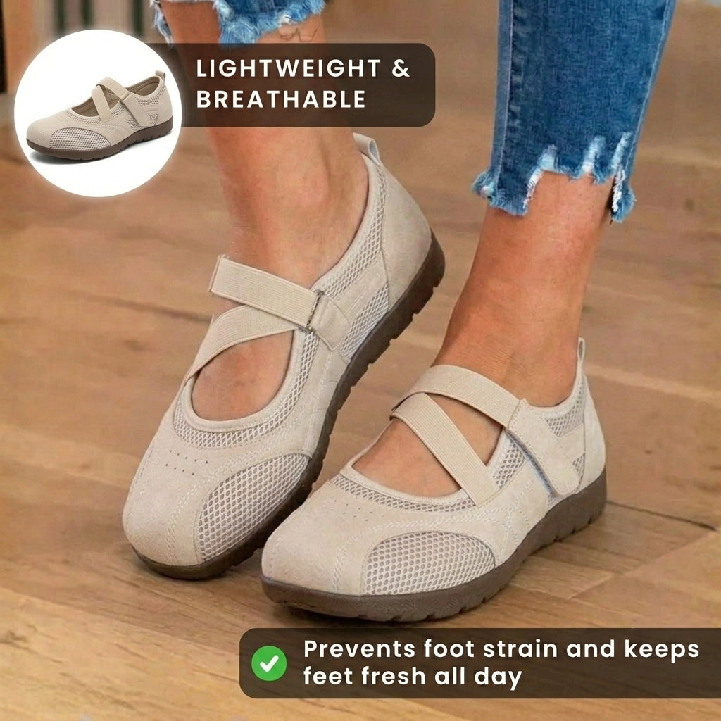 Chic Orthopedic Flats with Unique Design
