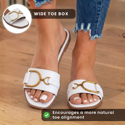 Classic Orthopedic Flats with Timeless Style