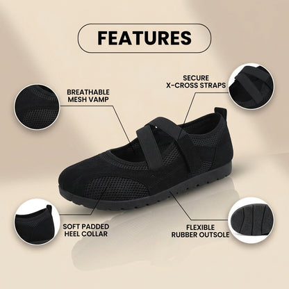 Chic Orthopedic Flats with Unique Design