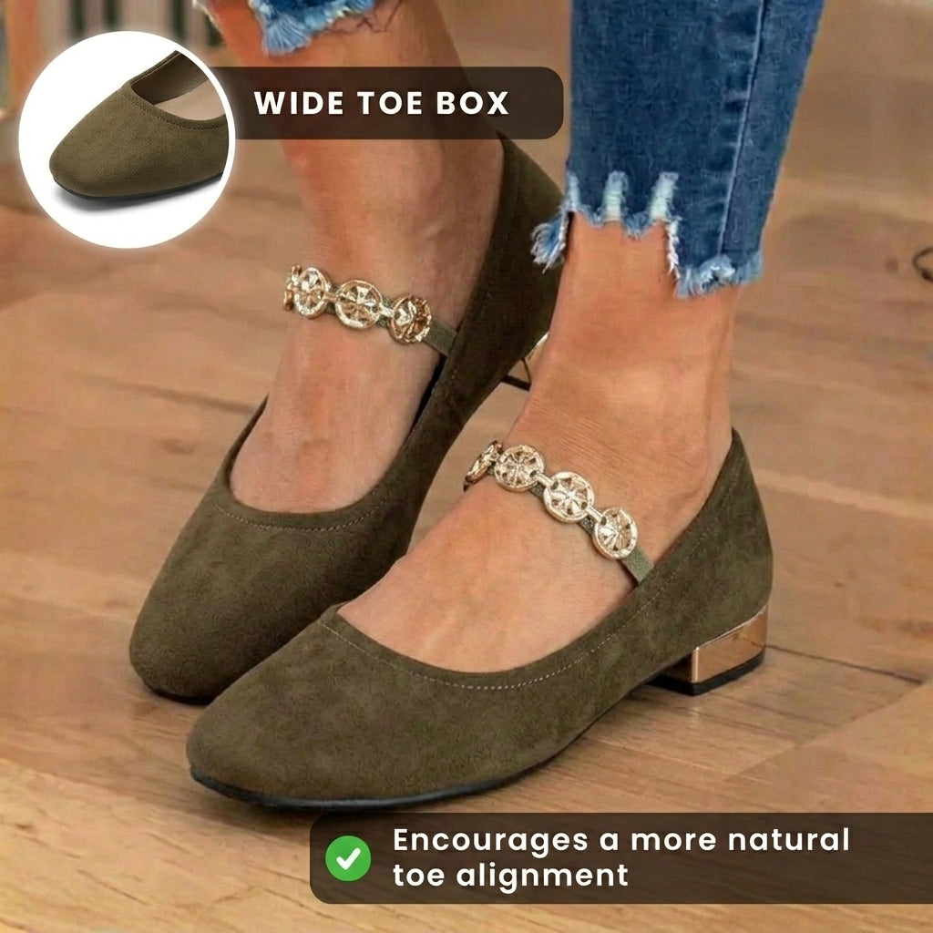 Classic Orthopedic Flats with Timeless Style