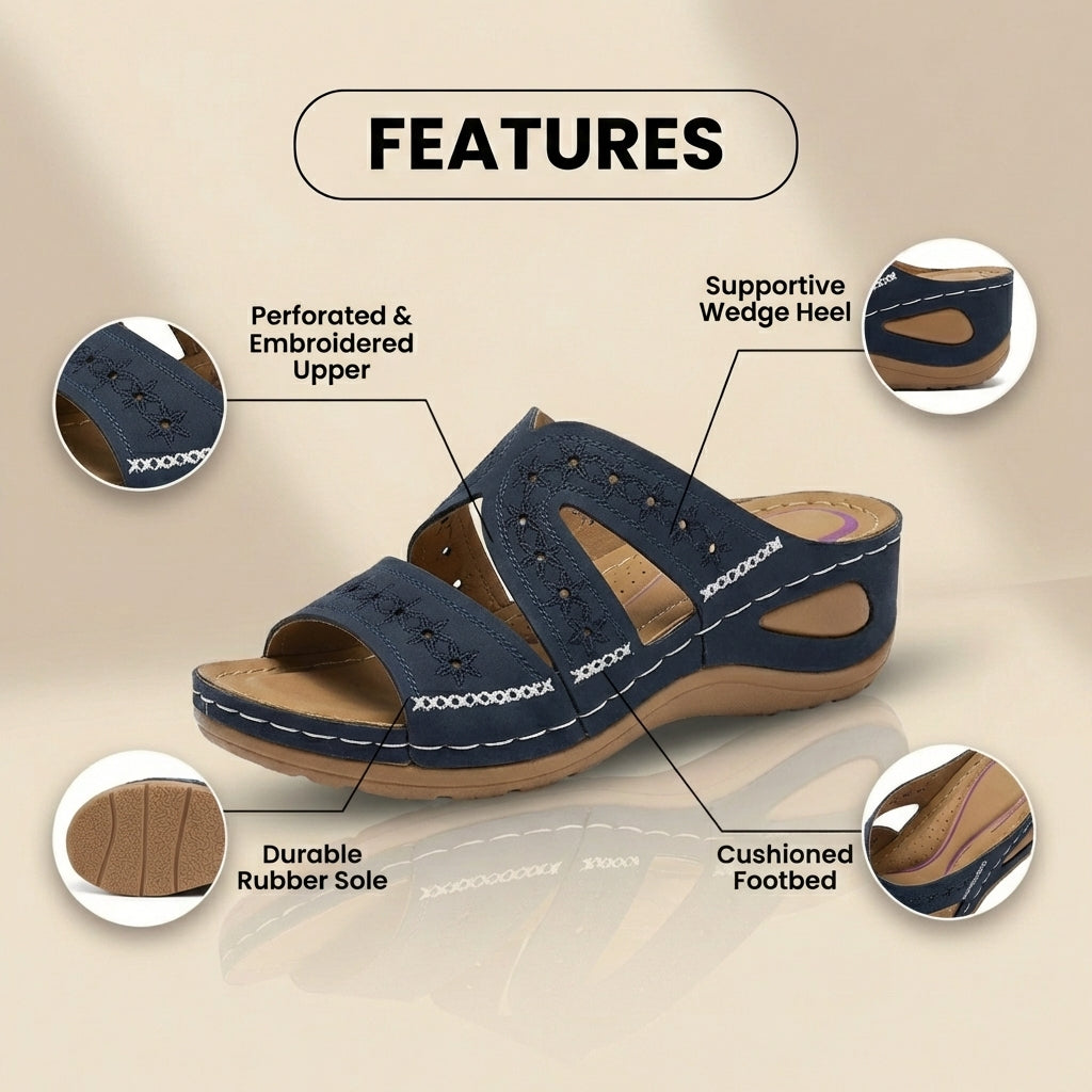 Classic Orthopedic Slippers with Timeless Style