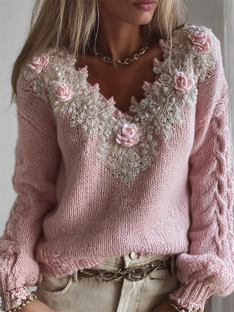 Vintage Inspired Sweater with a Contemporary Edge