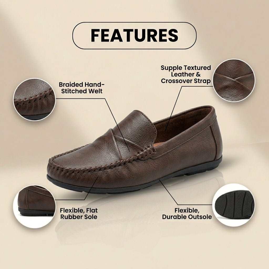 Classic Orthopedic Loafers with Timeless Style