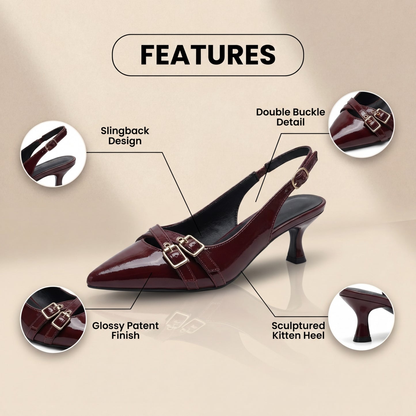Classic Orthopedic Heels with Timeless Style