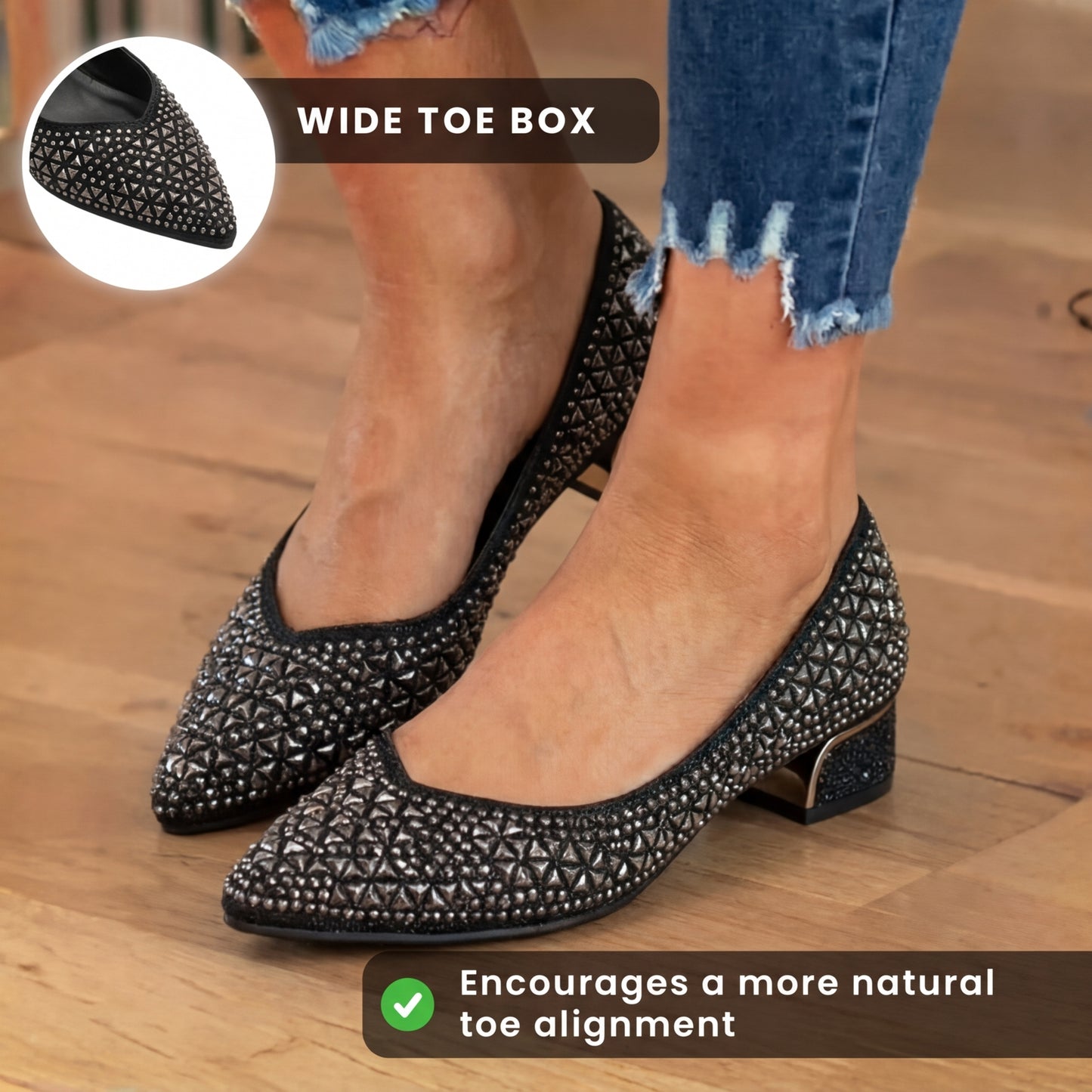 Chic Orthopedic Flats with Unique Design