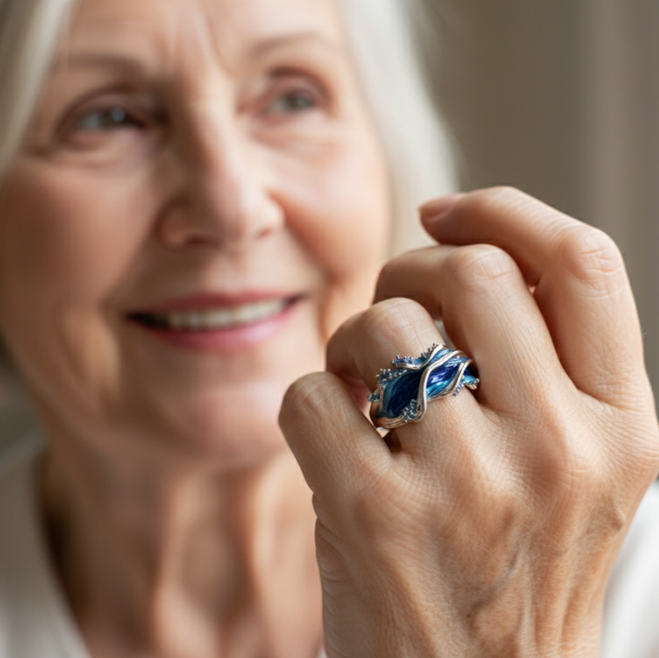 Piękny Złoty Pierścionek w unikalnym stylu