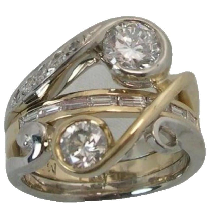 Delikatny rzemieślniczy Pierścionek