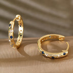 A Must-Have - Oszałamiający Złoty Kolczyk na co dzień