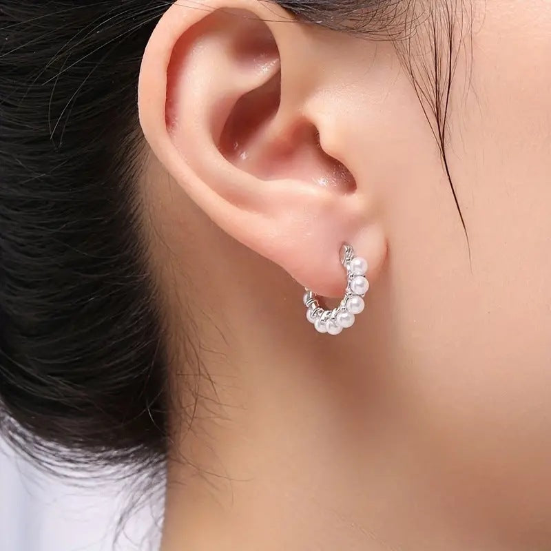 Czarujący Perłowy Kolczyk na każdą okazję