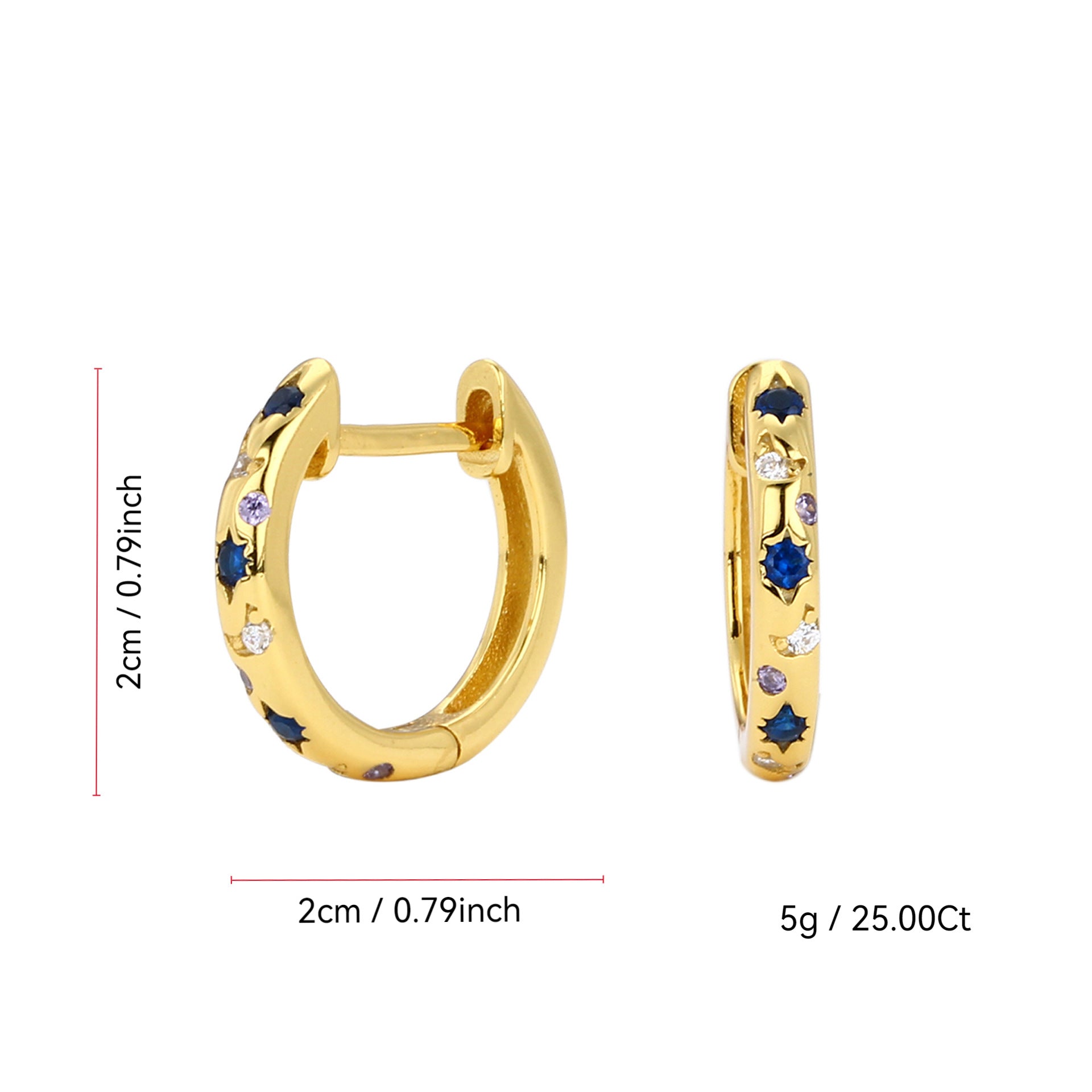 A Must-Have - Oszałamiający Złoty Kolczyk na co dzień