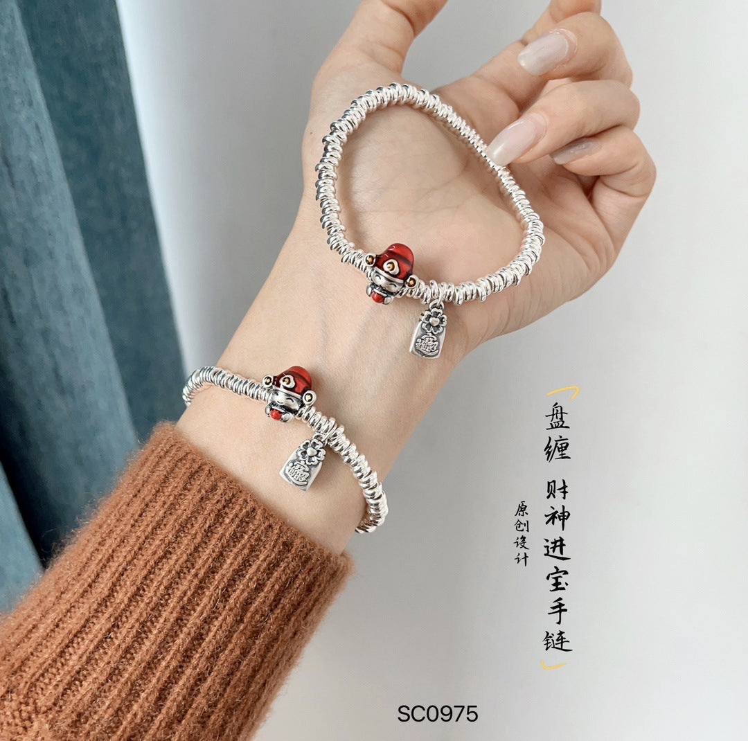 Czarujący Srebrny Bransoletka na każdą okazję