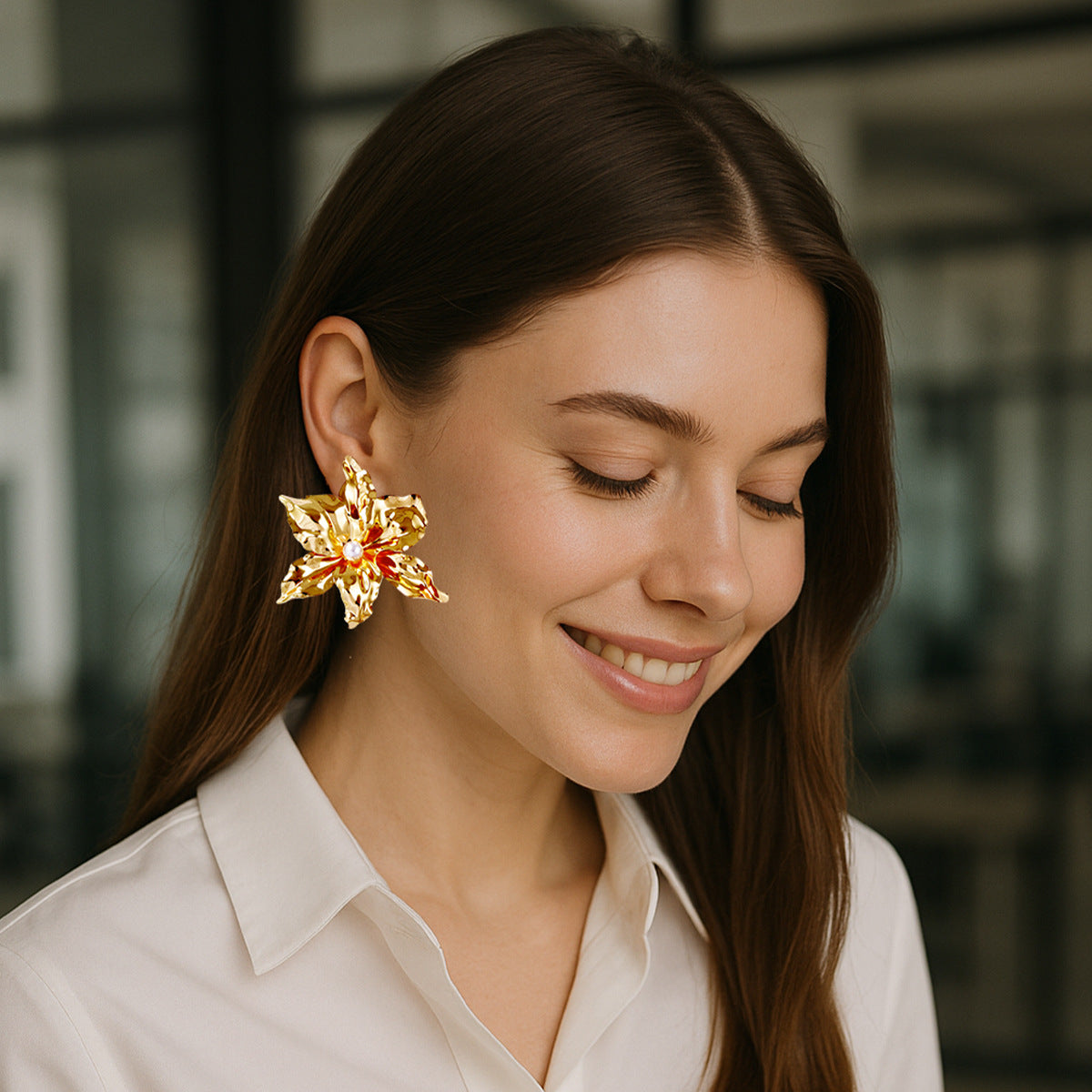 Czarujący Perłowy Kolczyk na każdą okazję