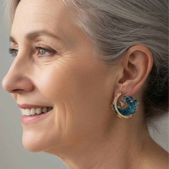 Oszałamiający Kolczyk na co dzień