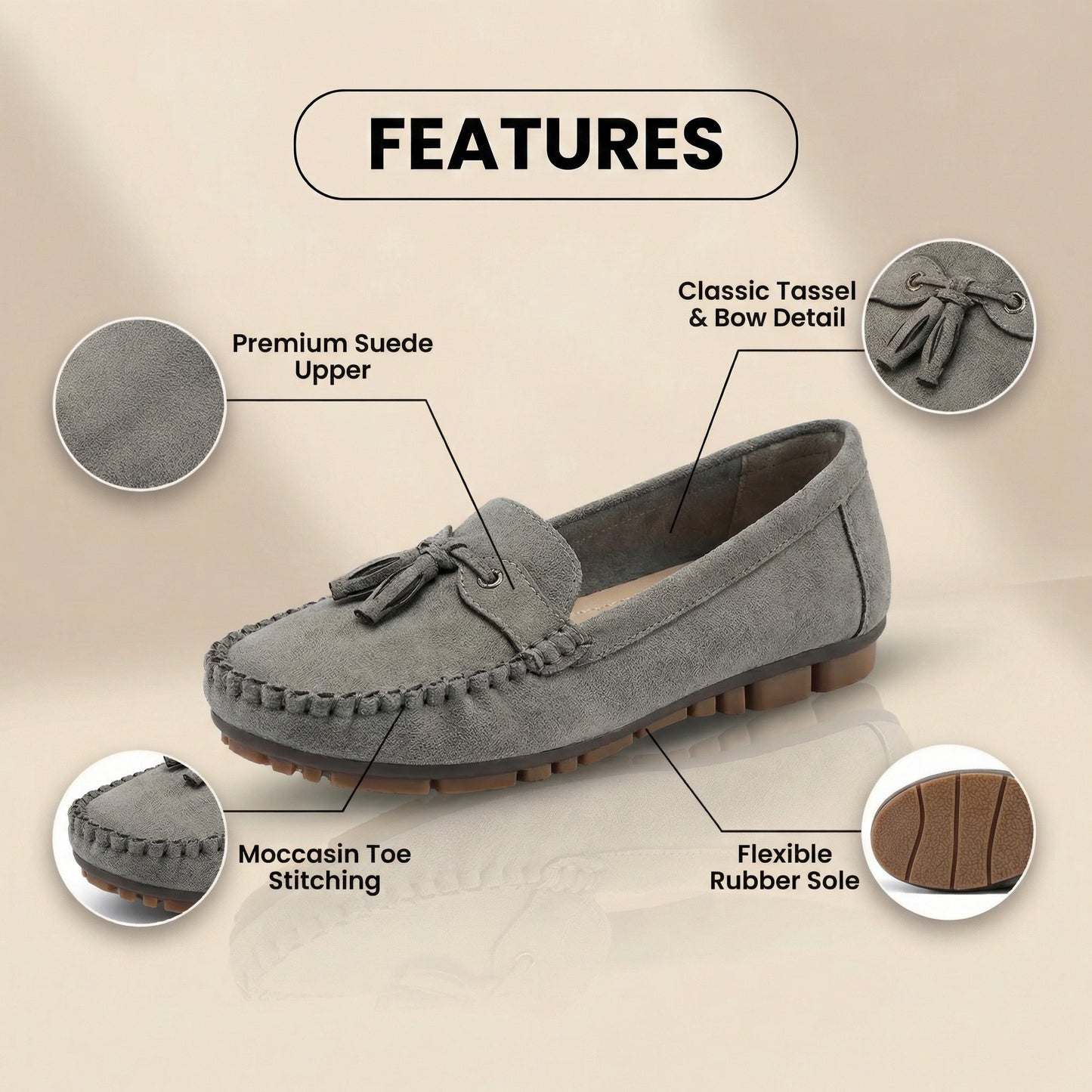 Graceful Orthopedic Loafers for Modern Look