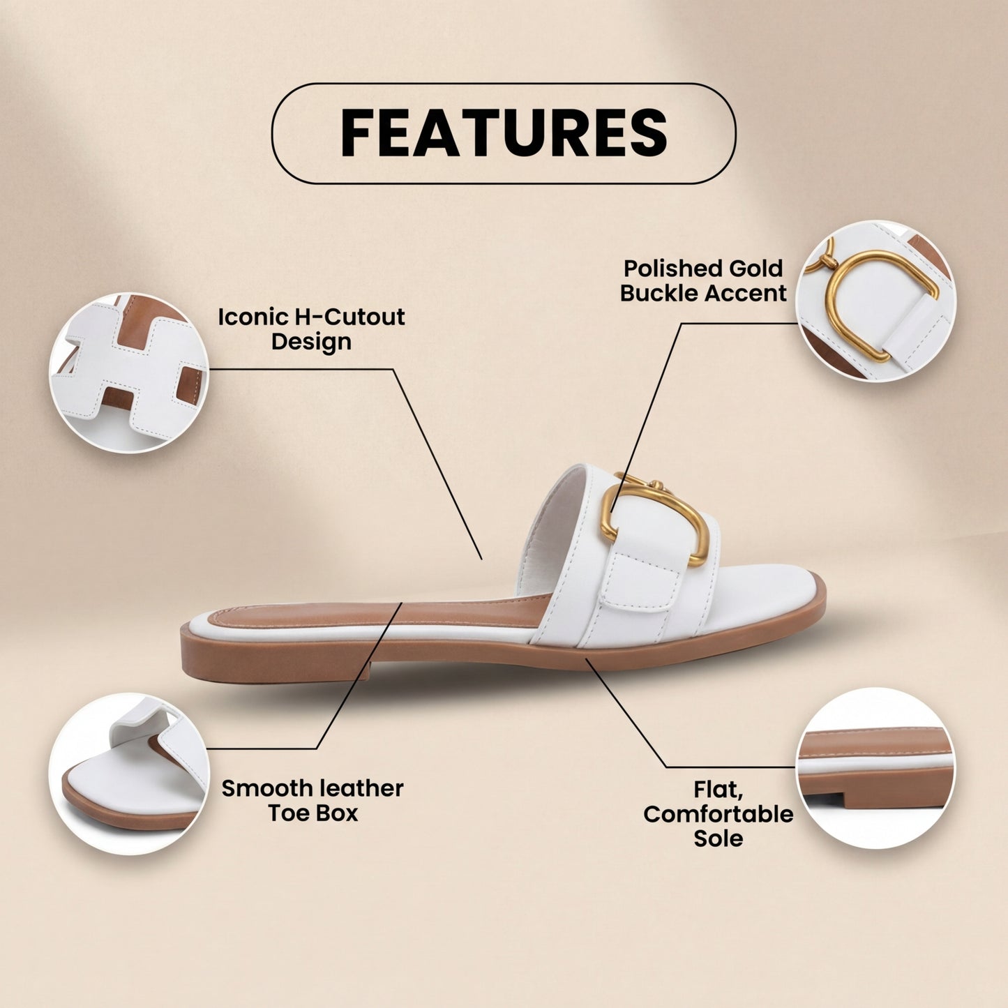Classic Orthopedic Flats with Timeless Style