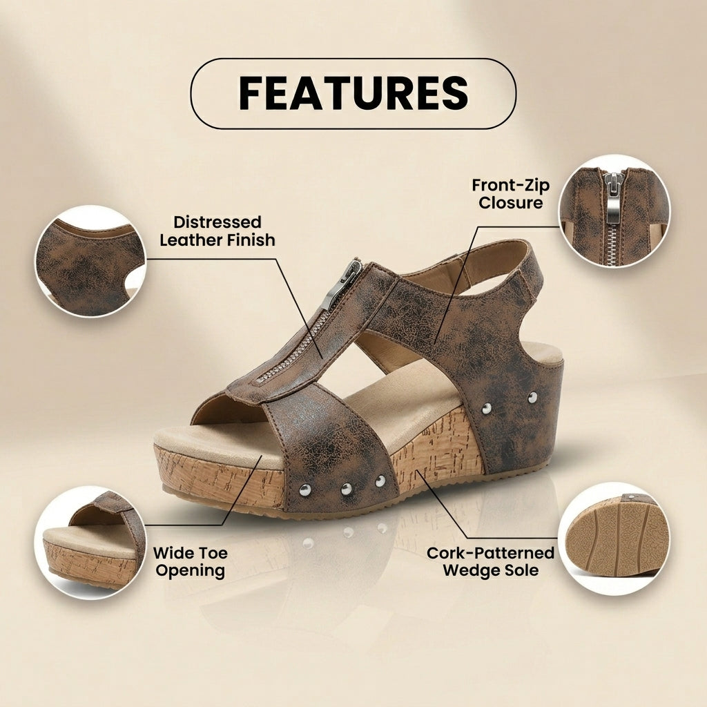 Classic Orthopedic Sandals with Timeless Style