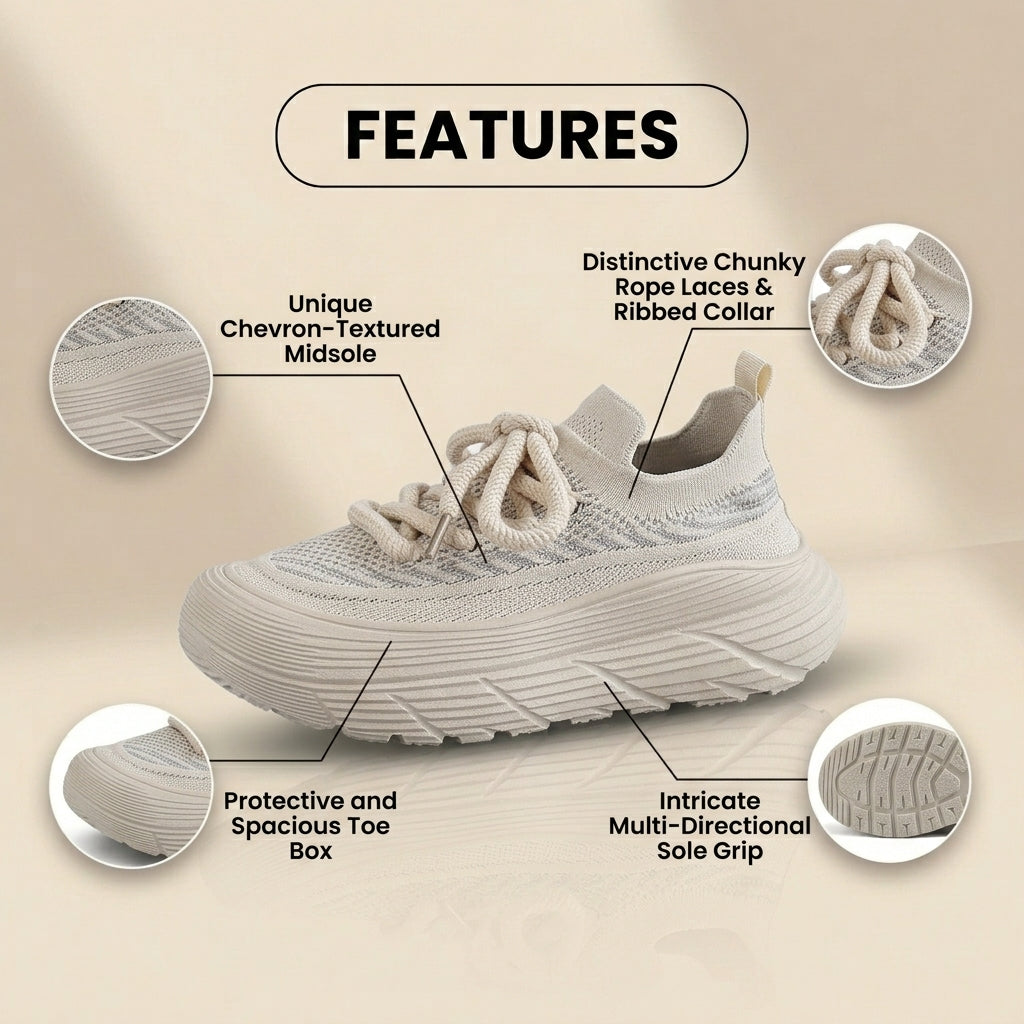 Chic Orthopedic Sneakers with Unique Design
