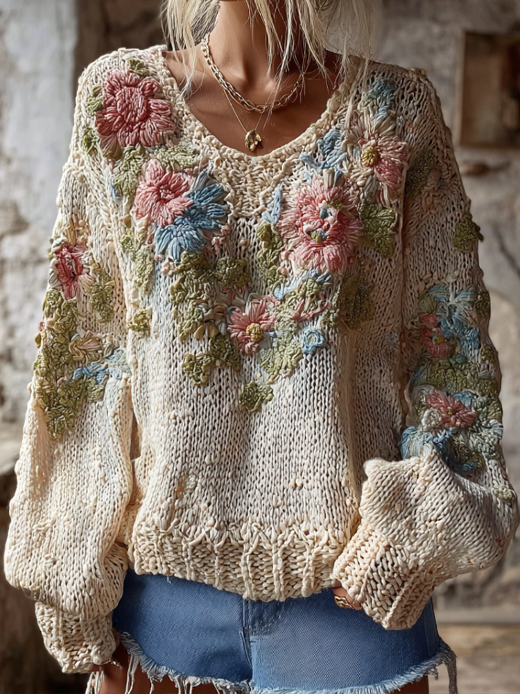 Vintage Inspired Sweater with a Contemporary Edge