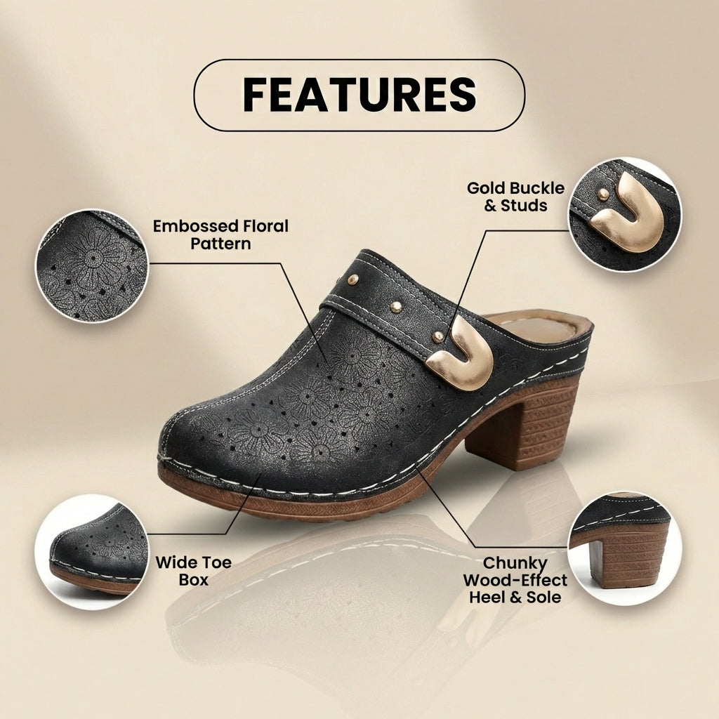 Classic Orthopedic Mules with Timeless Style