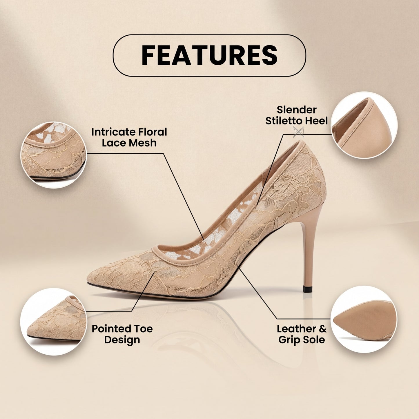 Classic Orthopedic Heels with Timeless Style